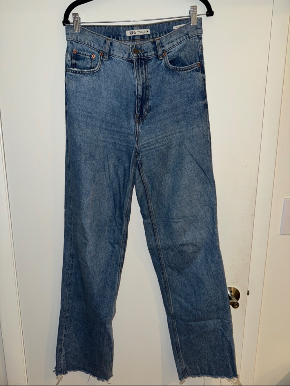 Zara Light Blue High-Rise Denim Jeans